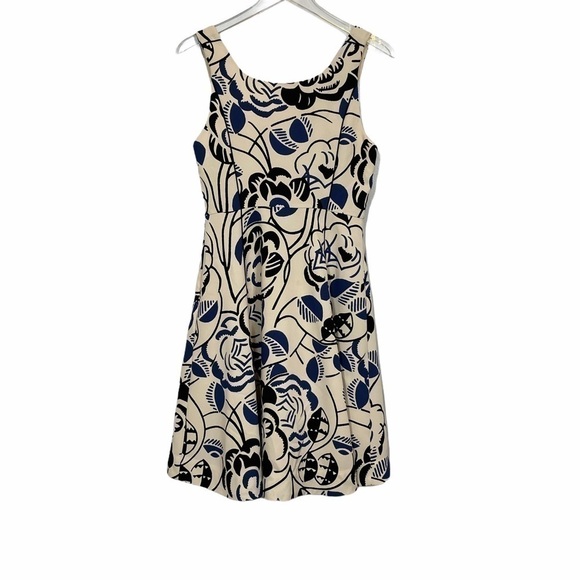 Anthro VanessaVirginia Ink Set Blooms Dress Size 4 - Picture 8 of 16